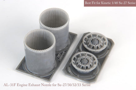1/48 KA Models SU-27/30/33 Exhaust Nozzle Set  & After Burner Set  (Opened) for Kinetic MA48096