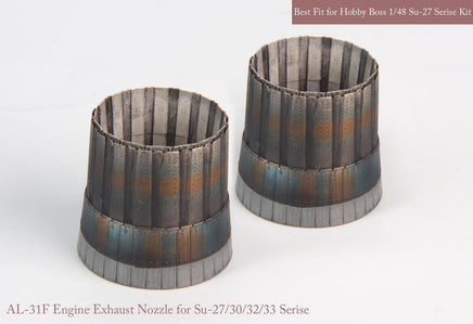 1/48 KA Models SU-27/30/33 Exhaust Nozzle Set (Opened) for Hobby Boss MA48090