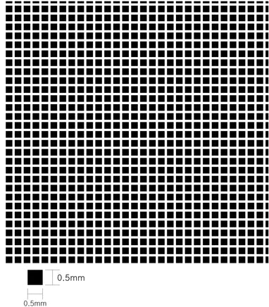 KA Models Square Pattern Mesh  A 0.5mm X 0.5mm KA00001