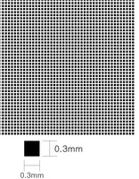 KA Models Square Pattern Mesh  B 0.3mm X 0.3mm KA00002