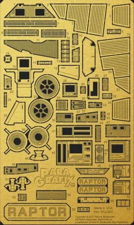 1/32 Paragrafix Battlestar Galactica Raptor Photo Etch & Plastic Film 207