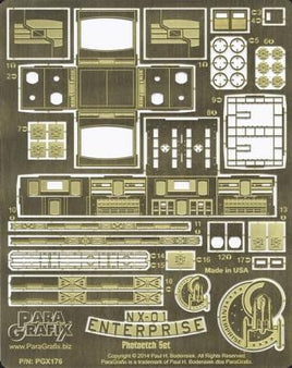1/350 Paragrafix Star Trek USS Enterprise NX01 Photo-Etch Set for PLL 176