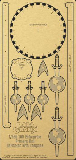 Paragrafix TOS Enterprise Primary Hull Deflector Grid Compass 232