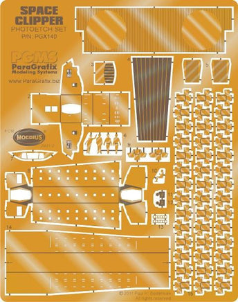 1/190 Paragrafix Space Clipper Orion Interior/Exterior Photo-Etch Set for MOE 140
