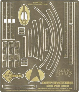 1/3300 Paragrafix Star Trek Deep Space 9 Window Drilling Template Photo Etch Set for AMT 169