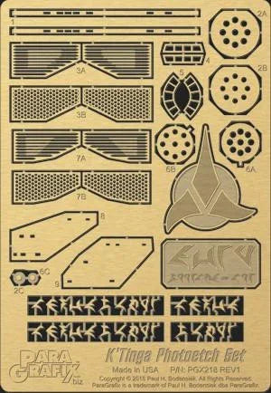 1/350 Paragrafix K'Tinga Photo-Etch Set for Polar Lights 218