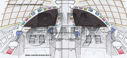 1/72 Paragrafix Brian Johnson's Concept Hawk Cockpit Photo-Etch Set for MPC 214