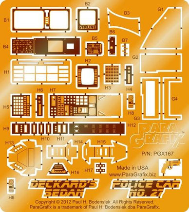 Paragrafix Blade Runner Spinner Deckard's Sedan / Police Car No. 27 167