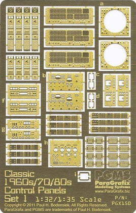 Paragrafix Classic 1960/70/80s Control Consoles, Set 1, 1/32/1/35 150