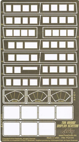 Paragrafix TOS Enterprise Bridge Display Screens 184