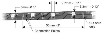 Paragrafix Red Easy LED - 0.6m long, 36 LEDs, 9-12 volts 145-0.6