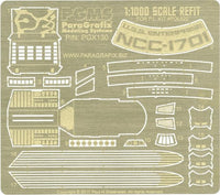 1/1000 Paragrafix USS Enterprise Refit Photo-Etch Set for PLL 130