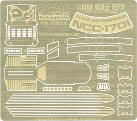 1/1000 Paragrafix USS Enterprise Refit Photo-Etch Set for PLL 130