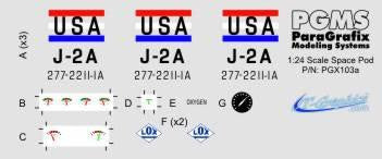 1/24 Paragrafix LIS Space Pod Photo-Etch/Decal Set for MOE 103