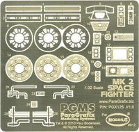 1/32 Paragrafix Battlestar Galactica Viper Mk II Photo-Etch/ Decal Set for MOE 125