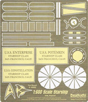 1/600 Paragrafix Starship Enterprise Photo Etch Set for Revell Models 157