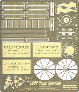 1/600 Paragrafix Starship Enterprise Photo Etch Set for Revell Models 157