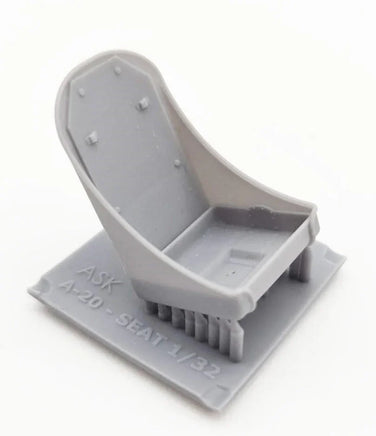 1/32 Art Scale A-20 Havoc - Seat Set - Early Type with Textile Seat Belts and Photoetched Belt Buckles 32002