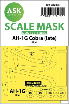 1/32 Art Scale AH-1G Cobra (Late) Double-Sided for ICM / Special Hobby 32005