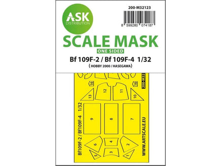 1/32 Art Scale Bf 109F-2 / Bf 109F-4 One-Sided Express Fit Mask for Hasegawa / Hobby 2000 32123