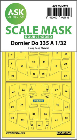 1/32 Art Scale Dornier Do 335A Double-Sided Mask for HK Models 32040