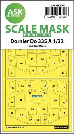 1/32 Art Scale Dornier Do 335A Double-Sided Mask for HK Models 32040