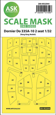 1/32 Art Scale Dornier Do 335A-10 Two Seater One-Sided Mask for HK Models 32044