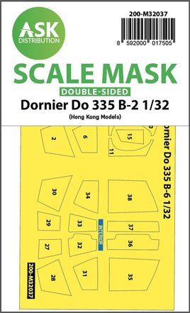 1/32 Art Scale Dornier Do 335B-2 Double-Sided Mask for HK Models 32037