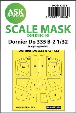 1/32 Art Scale Dornier Do 335B-2 One-Sided Mask for HK Models 32038