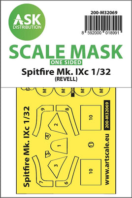 1/32 Art Scale Spitfire Mk.IXc One-Sided Fit Mask for Revell 32069