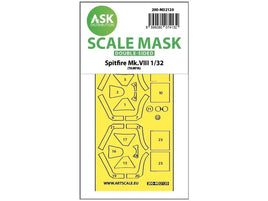 1/32 Art Scale Spitfire Mk.VIII Double-Sided Express Fit Mask for Tamiya 32120
