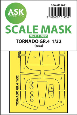 1/32 Art Scale Tornado GR.4 One-Sided Express Fit Mask for Italeri 32081