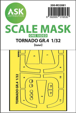 1/32 Art Scale Tornado GR.4 One-Sided Express Fit Mask for Italeri 32081