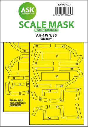 1/35 Art Scale AH-1W Double-Sided Express Fit Painting Mask 35021