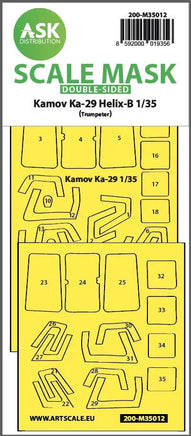 1/35 Art Scale Kamov Ka-29 Helix-B Double-Sided Painting Mask for Trumpeter 35012