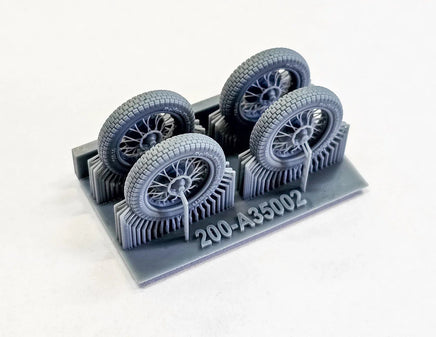 1/35 Art Scale Zundap KS 750 - Wheels and Engine Cylinders Detail Set Recommended for GWH 35002