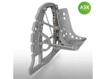 1/48 Art Scale A6M Bulkhead with Seat in MIDDLE Position - ASK 3D 3D rec. for Fine Molds 48050
