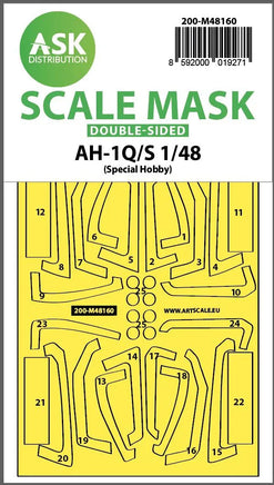 1/48 Art Scale AH-1Q/S Cobra Double-Sided Fit Express Mask for Special Hobby 48160