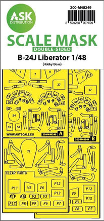 1/48 Art Scale B-24J Liberator Double-Sided Express Fit Mask 48249