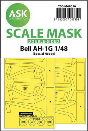 1/48 Art Scale Bell AH-1G Double-Sided Express Mask for Special Hobby 48056