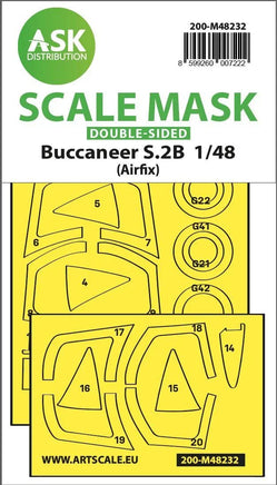 1/48 Art Scale Buccaneer S.2B Double-Sided Express Fit Mask for Airfix 48232