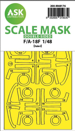 1/48 Art Scale F/A-18F Double-Sided Express Fit Mask for Italeri 48176