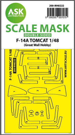 1/48 Art Scale F-14A Tomcat Double-Sided Express Fit Mask for GWH 48222