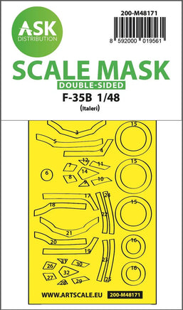 1/48 Art Scale F-35B Double-Sided Express Fit Mask for Italeri 48171
