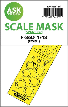 1/48 Art Scale F-86D One-Sided Express Fit Mask for Revell 48150