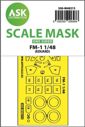 1/48 Art Scale FM-1 One-Sided Express Fit Mask for Eduard 48215