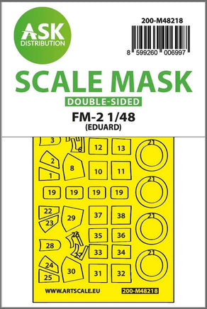1/48 Art Scale FM-2 Double-Sided Express Fit Mask for Eduard 48218