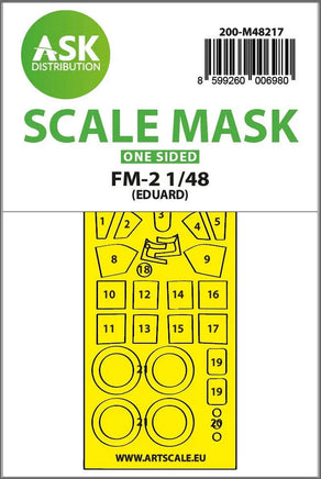 1/48 Art Scale FM-2 One-Sided Express Fit Mask for Eduard 48217
