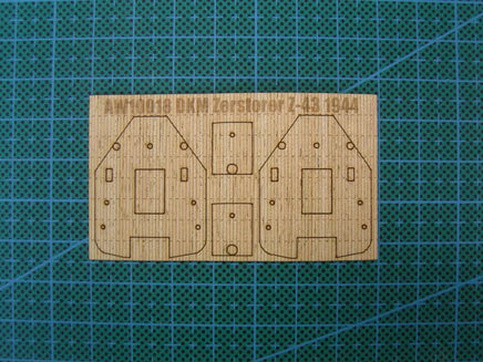 1/350 Artwox DKM Zerstorer Z-43 1944 Wood Deck 10018