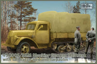 1/72 IBG Model V3000S/SSM Maultier German Halftrack with Tall Cargo Bed and Tarpaulin 72074